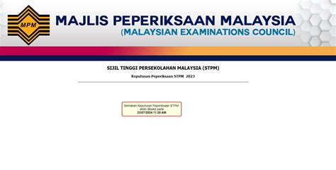 Semakan Keputusan STPM .